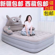 Xinjiang Tibet air mattress floor thickened air mattress bed Totoro cartoon lazy mattress folding bed double