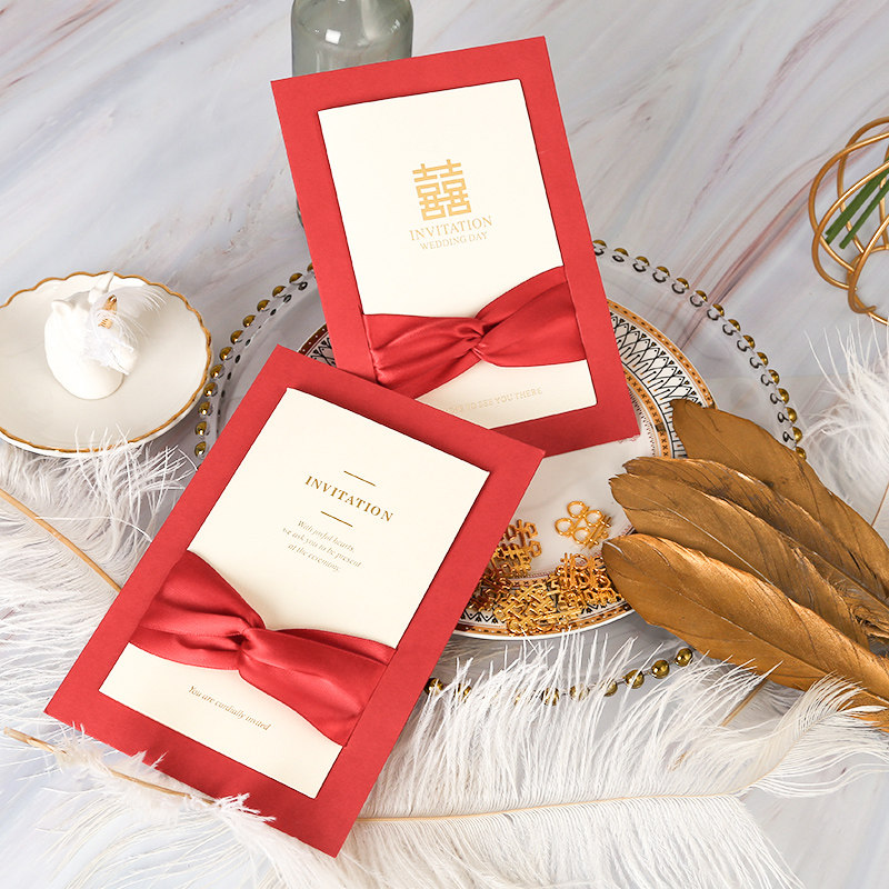 Please post wedding 2021 Senior small crowdwedding banquet invites Cambodia Heineingto the Wind Creative Brief Chinese Wedding Invitation Letter-Taobao