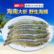 降价！海享莱 海南野生基围虾1650g