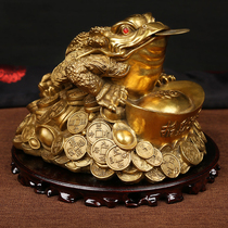 Jinchan Zhaocai ornaments pure copper Wangcai shop opening gifts cashier hotel opening ornaments business gifts