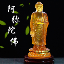 Amitabha Buddha statue ornaments standing statues home infinite Buddha Western three saints Tathagara Buddha statue Sakyamuni