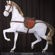 Decorative horse sculpture ornaments Tang horse ornaments Zhaocai Feng Shui living room ornaments home furnishings wine cabinet decorations ornaments