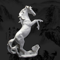 Ceramic horse ornaments handicrafts horses have successfully made money Feng Shui living room decoration gifts for foreigners opening gifts
