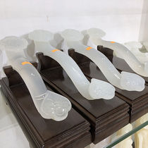 Jade Ruyi furnishings home furnishings Zhaocai natural jade home decoration ornaments move new home move new home gifts