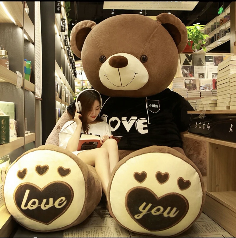 Extra-Large Huggable Teddy Bear Panda Plush Doll for Girls, Big Bear Stuffed Toy, Oversized Doll for Cuddling and Sleeping Extra-Large Huggable Teddy Bear Panda Plush Doll for Girls, Big Bear Stuffed Toy, Oversized Doll for Cuddling and Sleeping