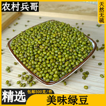 2022 new goods fresh mung beans 500g super farm self-planted high-quality peeled mung bean organic raw materials