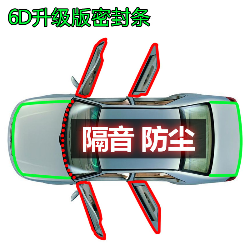 Chery Arese 5 special purpose car seal door sound insulation strip Whole car dustproof decorative strip modification accessories