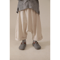 Young Yo-yo Clothing Spring New Pants Baby Art Brief About 100 Hitch Casual Pants Children Foreign Air 100 Lap Loose Pants