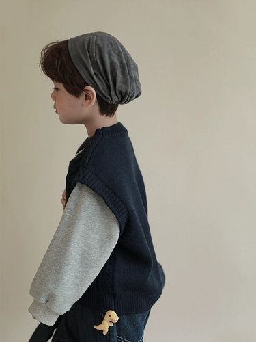 Осенний детский комплект для мальчиков, трикотажная толстовка, в западном стиле, в корейском стиле