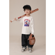 Young Yo-yo Boy Spring Clothing 2022 New T-shirt Printed Foundation Undershirt Minima About 100 Hitch Fashion Childrens Blouse