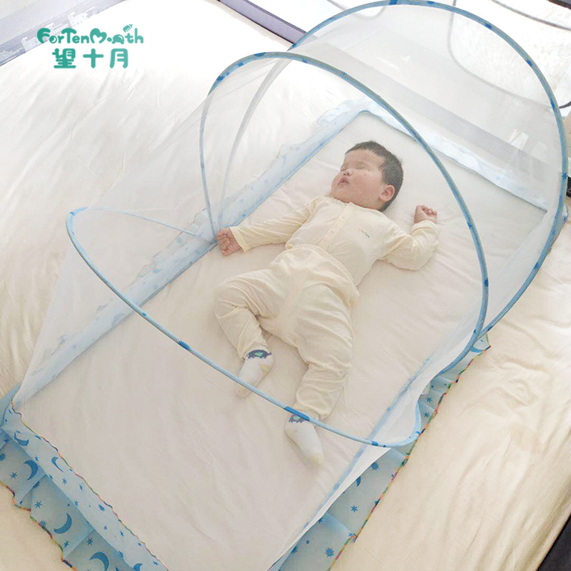 Baby bed crib mosquito net baby mosquito cover bb newborn splicing cot foldable full cover universal artifact