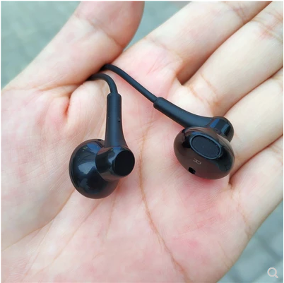 Good thing without sign, no LOGO black half-in-ear phone ear phone wire control with Michael cut song