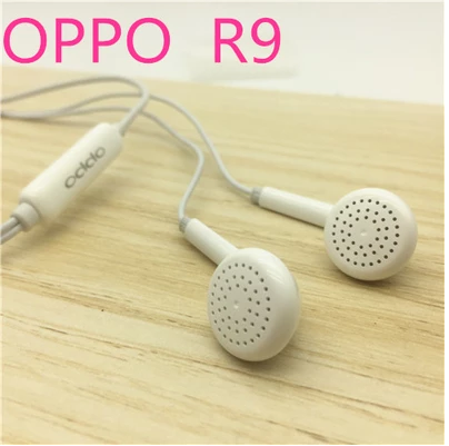 Pure original R9 headphones Pure original call headphone earplug headphones White with wheat ear machine Line control headphones American