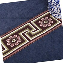 Eight immortals table tablecloth square home vintage New Chinese style coffee table fabric cotton linen Zen retro cover cloth table