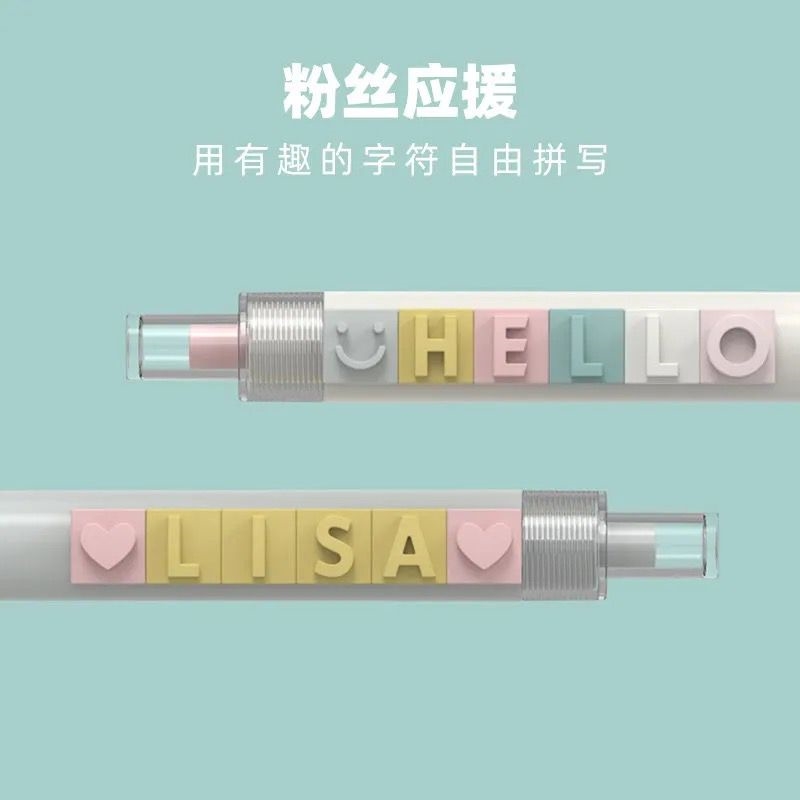 Parquet Alphabet Pen High Face Value Snap Middle Sex Pen Era Teen Group By Action Pen Couple Pen Girlfriends Pen Pair