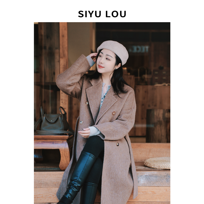 Silk Encounter【Winter of Biella】Baby Llama Alpaca Piacenza Fabric 101801 Same Style Coat Silk Encounter【Winter of Biella】Baby Llama Alpaca Piacenza Fabric 101801 Same Style Coat