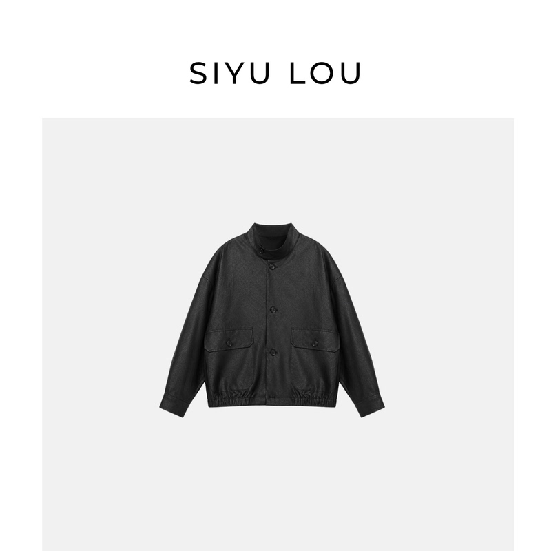 Silk Encounter Ink Smoker Double Copper Coin Pattern New Versatile Linen Long Sleeve Jacket Small Stand Collar Top Syw-772 Silk Encounter Ink Smoker Double Copper Coin Pattern New Versatile Linen Long Sleeve Jacket Small Stand Collar Top Syw-772