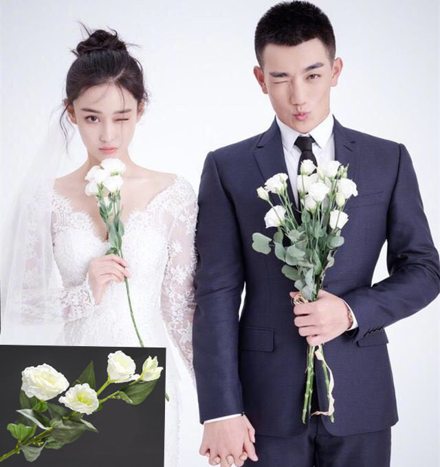 Single simulation cloth flower wedding photo fake flower hipster pastoral style photo studio photo photography props