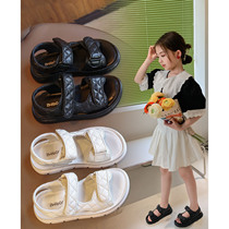 UK Next Kiss Girl Sandals 2022 Summer New Princess Shoes Children Soft Bottoms CUHK Kids Shoes