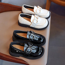 British next kiss girl leather shoes 2021 fall new children Inn wind single shoes little girl princess shoes