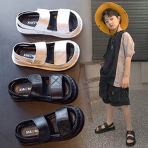 UK next kiss children sandals 2022 Summer new boy Soft bottom single shoes girl Toes Beach Shoes
