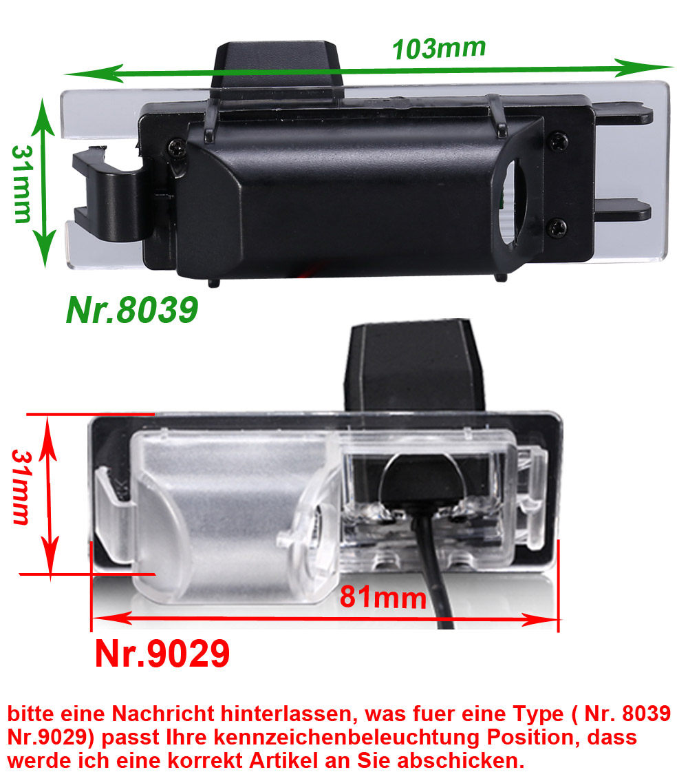 HD 170° Rückfahrkamera Einparkhilfe Kompatibel Mit Buick Excelle GTXT/Regal/ Opel Vectra/Astra H/Corsa D/Zafira B/Tigra Meriva A/lnsignia/Chevrolet Malibu HAMA2/Insignia Tourer/FIAT Grande Punto/doblo