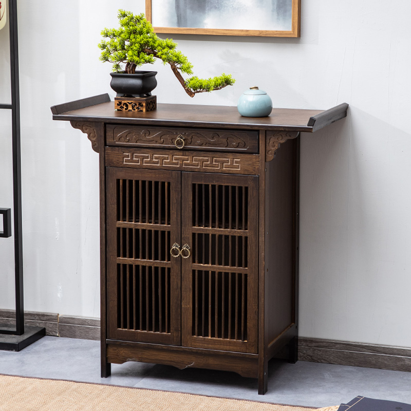 For desk buddhist incense case Shentai home with door Buddha table Chinese living room Xuanguan Guan Gongchaan Gods Master's desk Desk Bill Desk