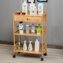 Living room Kitchen Shelve storage shelves Removable Cart Dining Car Printer Accessories shelf Tea Table Bamboo