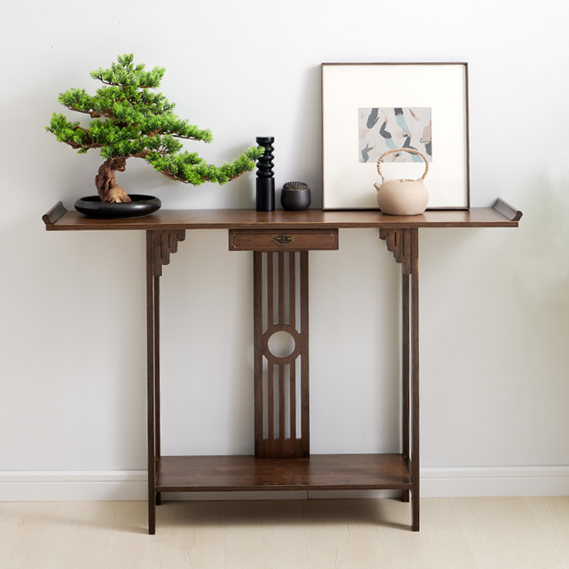 Xuanguan Table New Chinese Modern Brief About Xuanguantai leaning against wall bill desk for table Buddha's niche entrance to the family Xuanguan End Jingtai