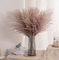 Net red reed dried flower emulated floral high-end home decoration flower swinging piece upscale home living room floral bouquet small pendulum flower