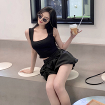 nicky black bubble culottes loose high waist tide ins thin 2021 summer new shorts women casual wear