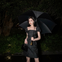 Limited time 3fold nicky Athena cheongsam improved version of the inside fan bubble sleeve suspender dress 2021 New