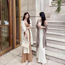 nicky gentle representative Knitted sling dress female 2022 new spring and autumn bottoming with drape and high-quality texture