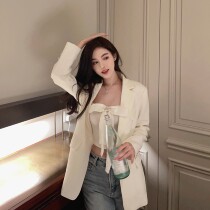 50% off Gentle and Atmospheric Casual Suit Jacket Womens Spring and Autumn 2022 New Versatile Korean Version High-end Temperament Drape