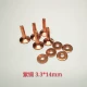 C-стиль медных твердых заклепков 5 комплектов 10*3,3*14 мм