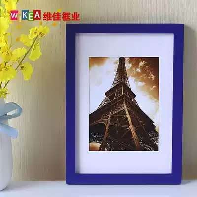 Add super old frame to show light phase horizontal vertical film new wood wall clear film like exhibition home Kuang people frame card wall frame