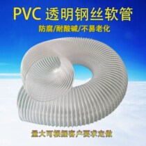 pvc duct transparent steel wire suction tube hose industrial dust collection woodworking plastic corrugated telescopic hose 100mm
