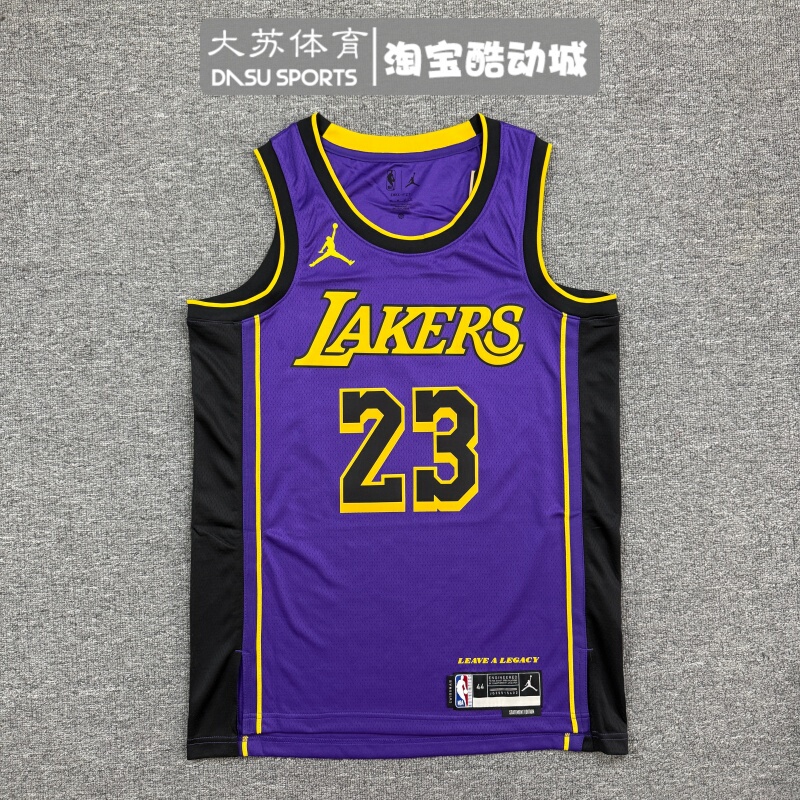 Nike Men's Summer Los Angeles Lakers James Fan Edition Basketball Jersey Do9530-508