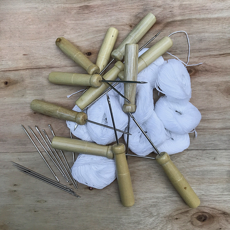 Manual binding needle bill binding line stationery book cone needle punching long awl file financial voucher big eyeliner