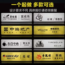 Customized stainless steel bra brand custom hotelier number plate custom magnet manufacturer brand to make metal chest card badge