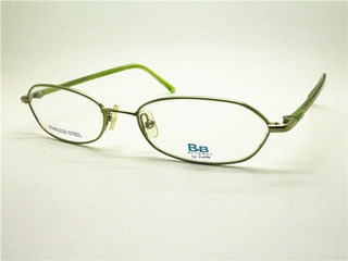 BLUEBAY蓝湾 BB501 Y27绿色 不锈钢眼镜框小框男女款近视眼镜框架