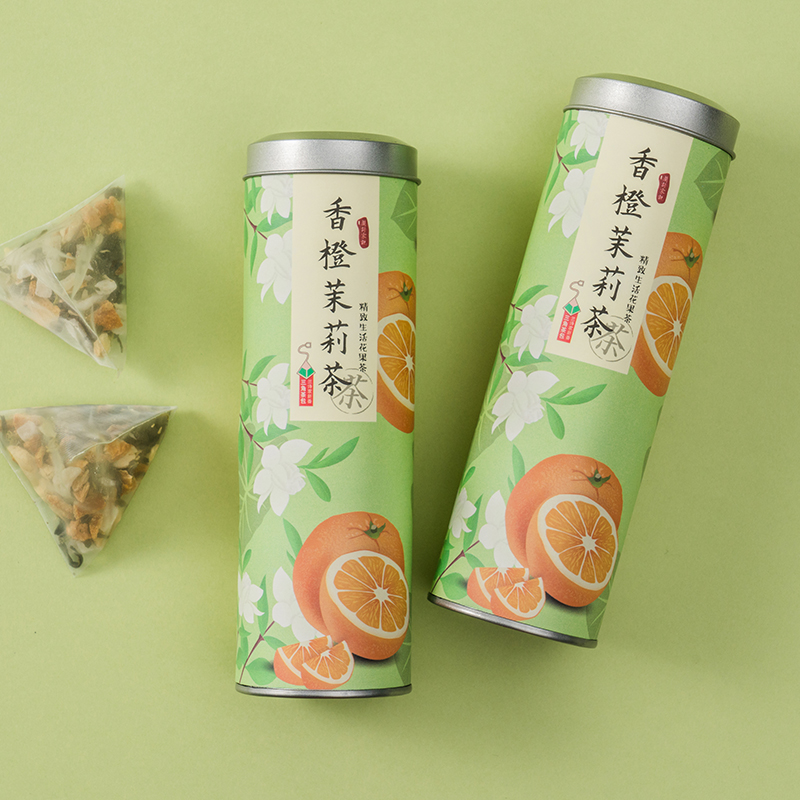 (Buy 1 Fat 2) Fragrant Orange Jasmine Tea Jasmine Green Tea Leaves Flowers Fruit Tea Fruit Tea Combo Flower Tea Cold Tea Bag