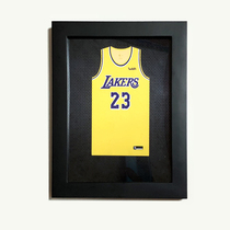 Lakers basketball team LeBron James Jersey picture frame Zhan Huang uniform shirt shirt photo wall star solid wood photo frame