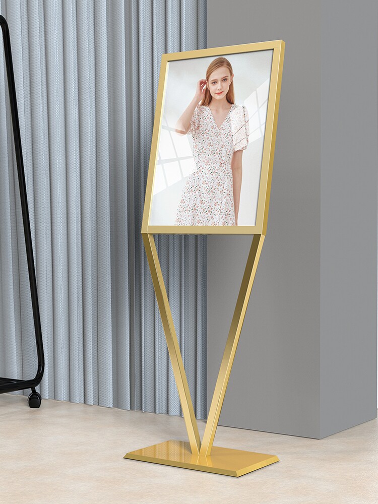 Billboard display board vertical indicator board KT board display stand landing pop water card poster stand Vertical card display stand landing