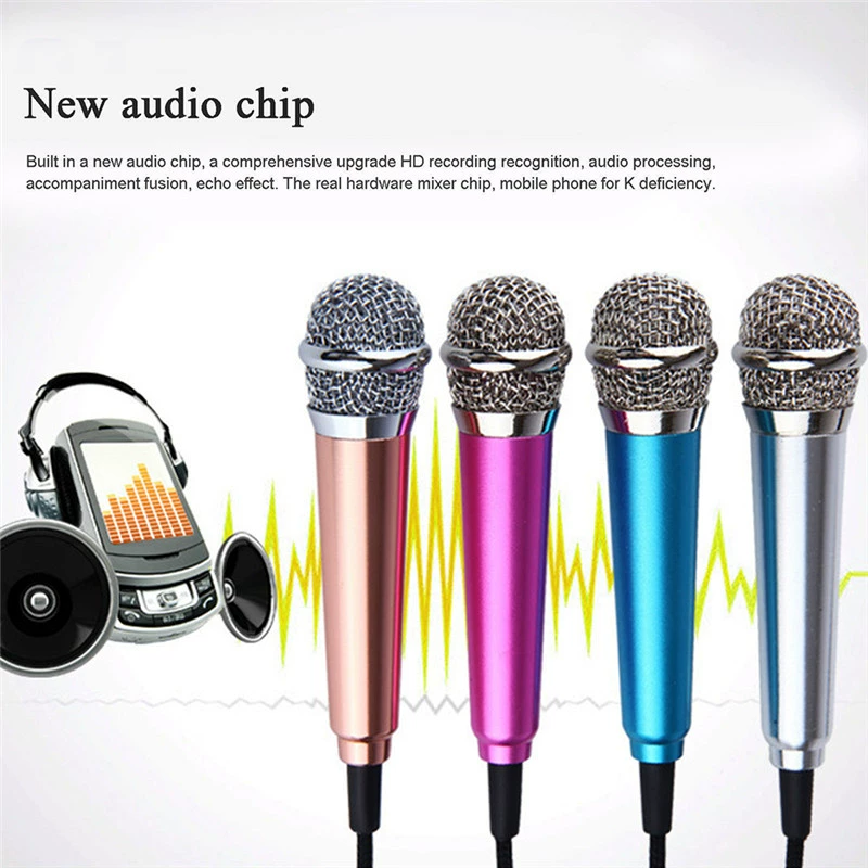 Micrô mini di động Karaoke âm thanh nổi Ghi âm tất cả Sma - Micrô