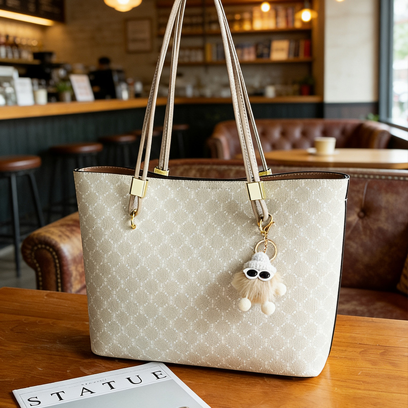 French Museking Luxury Women's Bag Brand Tote Bag Large Capacity Commuter Genuine Leather Shoulder Bag 2026 New Model Super Popular