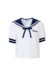 EIMISMOSOL2023 summer new college navy collar POLO short-sleeved T-shirt fake two-piece shorts