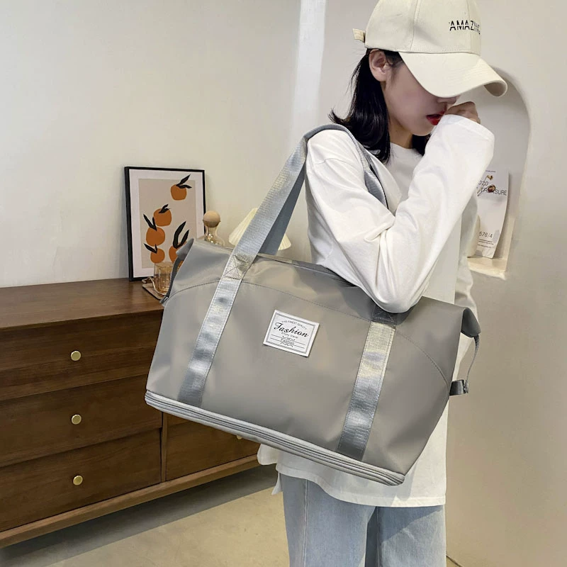 Capacious linen bag, handheld organizer bag for traveling, travel bag, oxford cloth