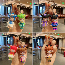 Ancient style doll key chain Lin deep dont know where cute doll small pendant male creative key chain schoolbag hanging female