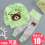 Mùa thu đông trẻ em cộng với nhung dày đồ lót nhiệt bộ đồ ngủ bé trai cotton bé gái bé gái đồ bộ cho bé trai